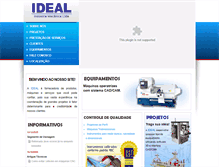 Tablet Screenshot of idealindmec.com.br